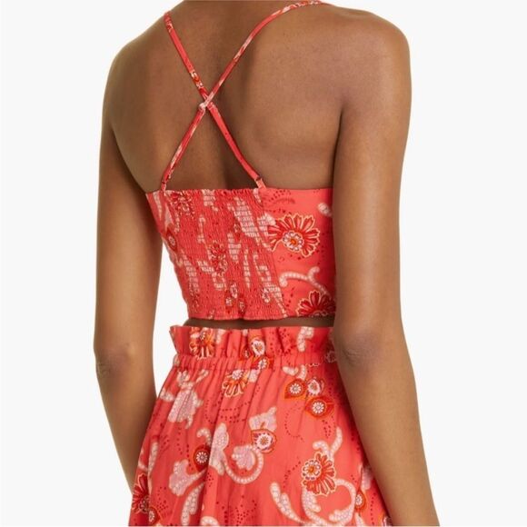 A.L.C. Arit Floral Cotton Crop Top NWT $297 - Picture 4 of 7